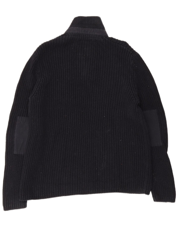 Marks & Spencer Mens North Coast Boat Neck Jumper Sweater XL Navy Blue