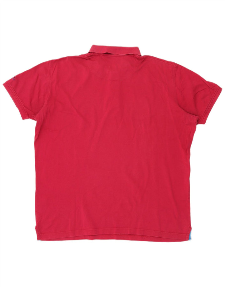 Harmont & Blaine Mens Polo Shirt 2XL Pink Cotton