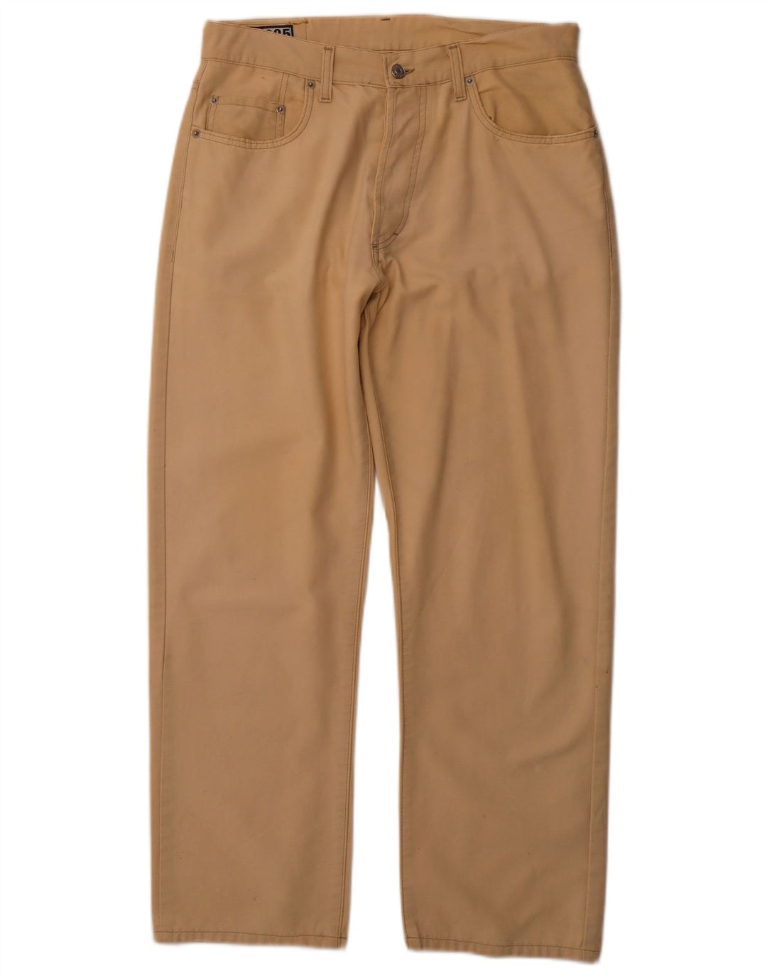 CASSUCI Womens Straight Casual Trousers W34 L29 Beige