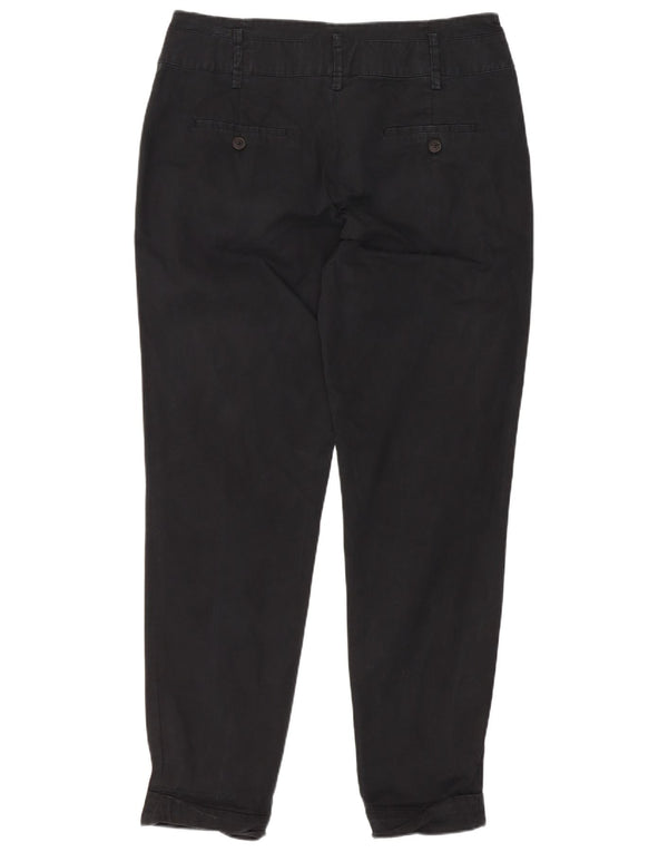 Zara Womens Tapered Chino Trousers Medium W28 L27 Black Cotton