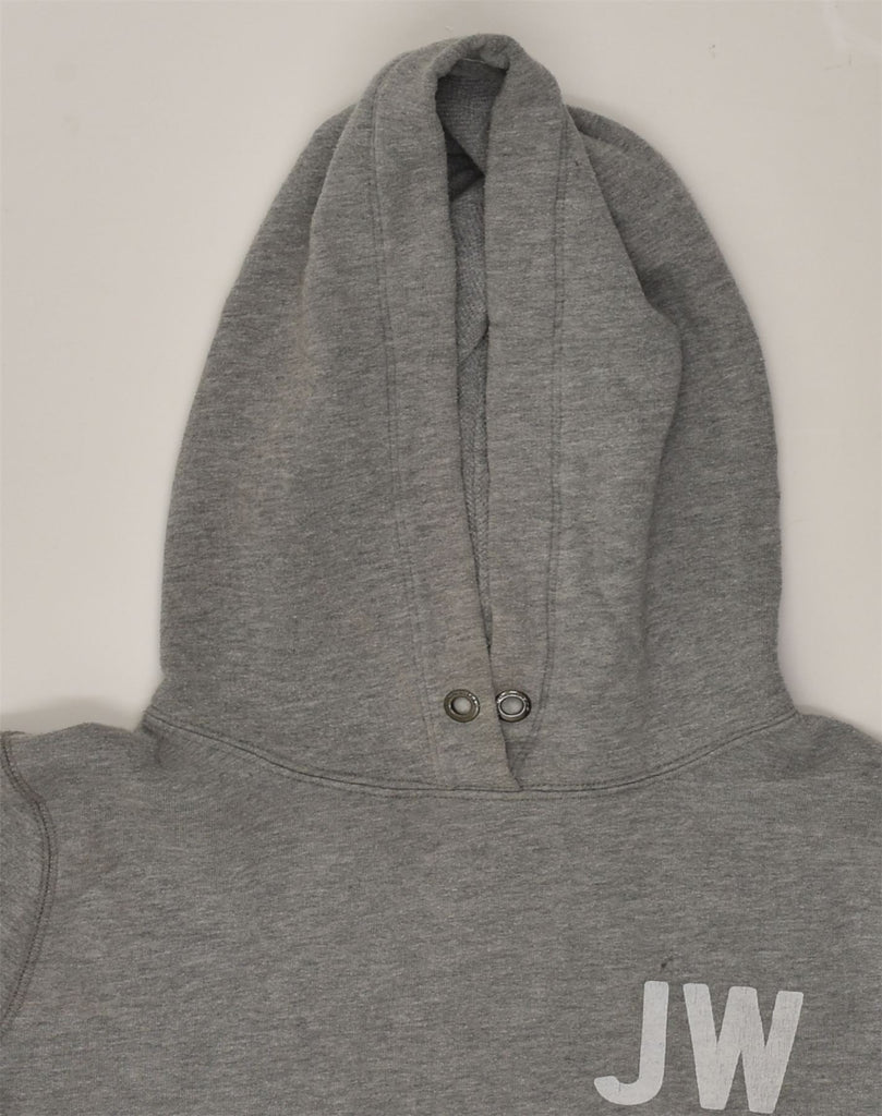 JACK WILLS Womens Graphic Hoodie Jumper UK 8 Small Grey Cotton | Vintage Jack Wills | Thrift | Second-Hand Jack Wills | Used Clothing | Messina Hembry 