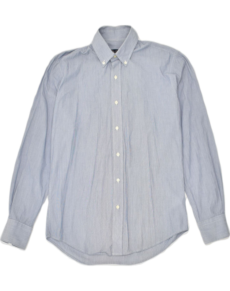 DACK'S Mens Slim Fit Shirt Small Blue Cotton | Vintage Dack's | Thrift | Second-Hand Dack's | Used Clothing | Messina Hembry 