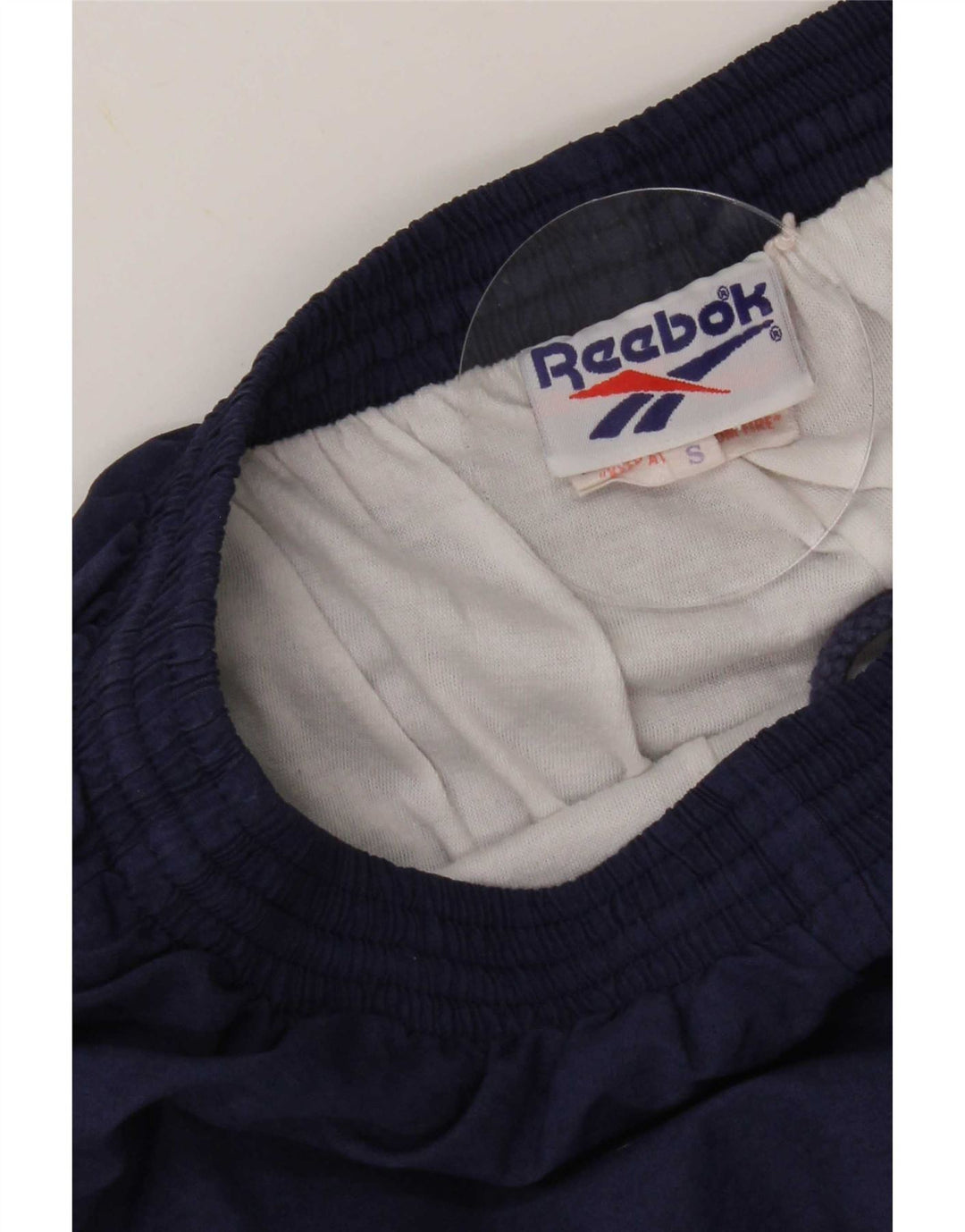 Reebok Mens Tracksuit Trousers Joggers Small Navy Blue Nylon