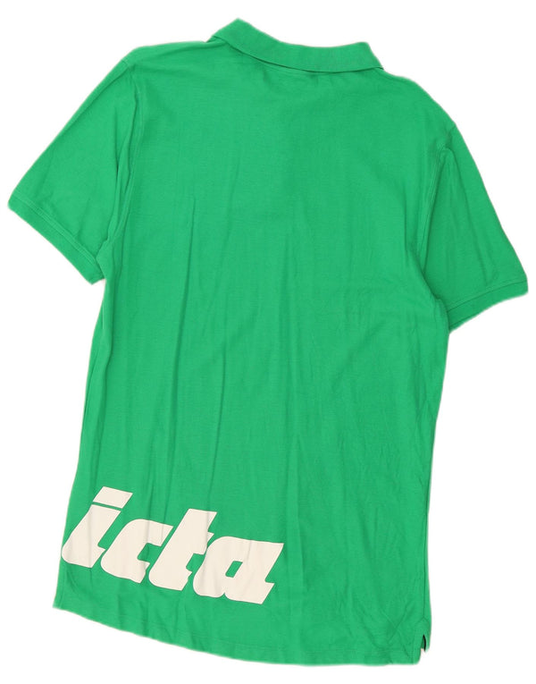 INVICTA Mens Graphic Polo Shirt 2XL Green Cotton