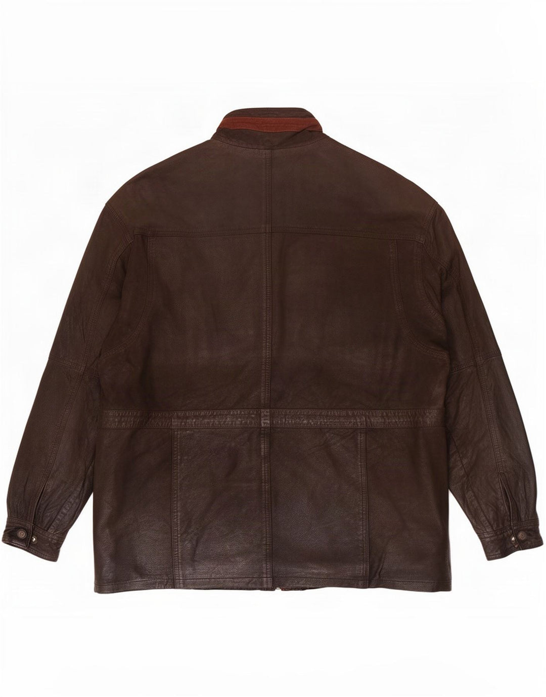 Torus Mens Leather Jacket UK 40 Large Brown