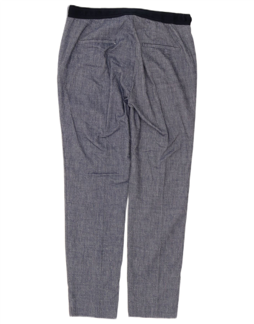 Zara Womens Slim Chino Trousers Medium W28 L27 Blue Colourblock