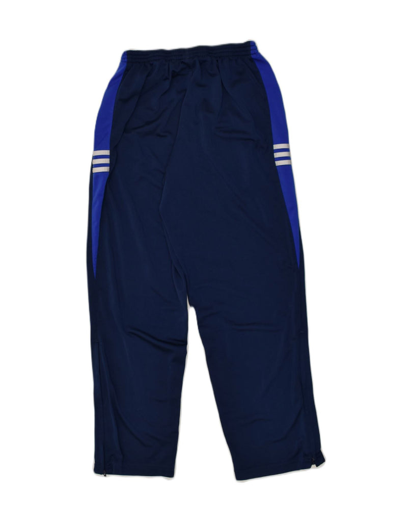 ADIDAS Womens Tracksuit Trousers UK 14 Large Navy Blue Colourblock | Vintage Adidas | Thrift | Second-Hand Adidas | Used Clothing | Messina Hembry 