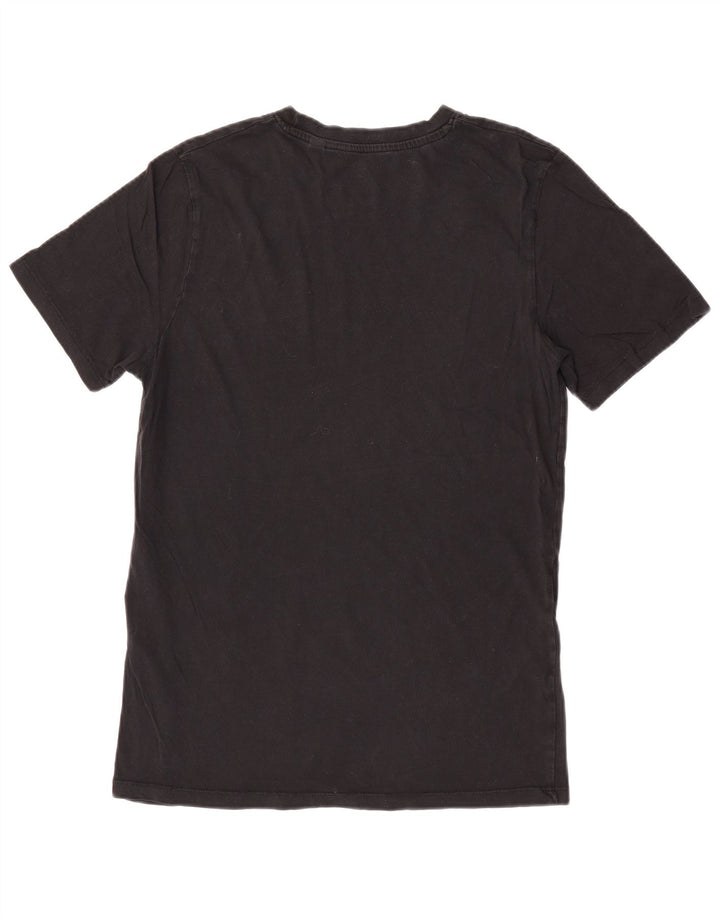 Jack & Jones Womens T-Shirt Top UK 12 Medium Black Cotton