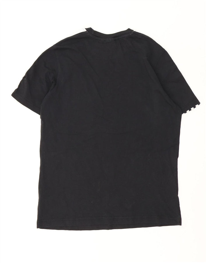 Adidas Mens Graphic T-Shirt Top Medium Black Cotton