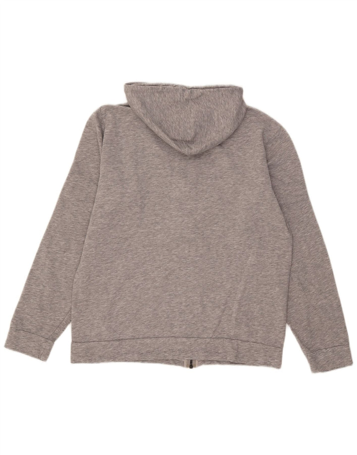 Adidas Mens Zip Hoodie Sweater Large Grey Cotton