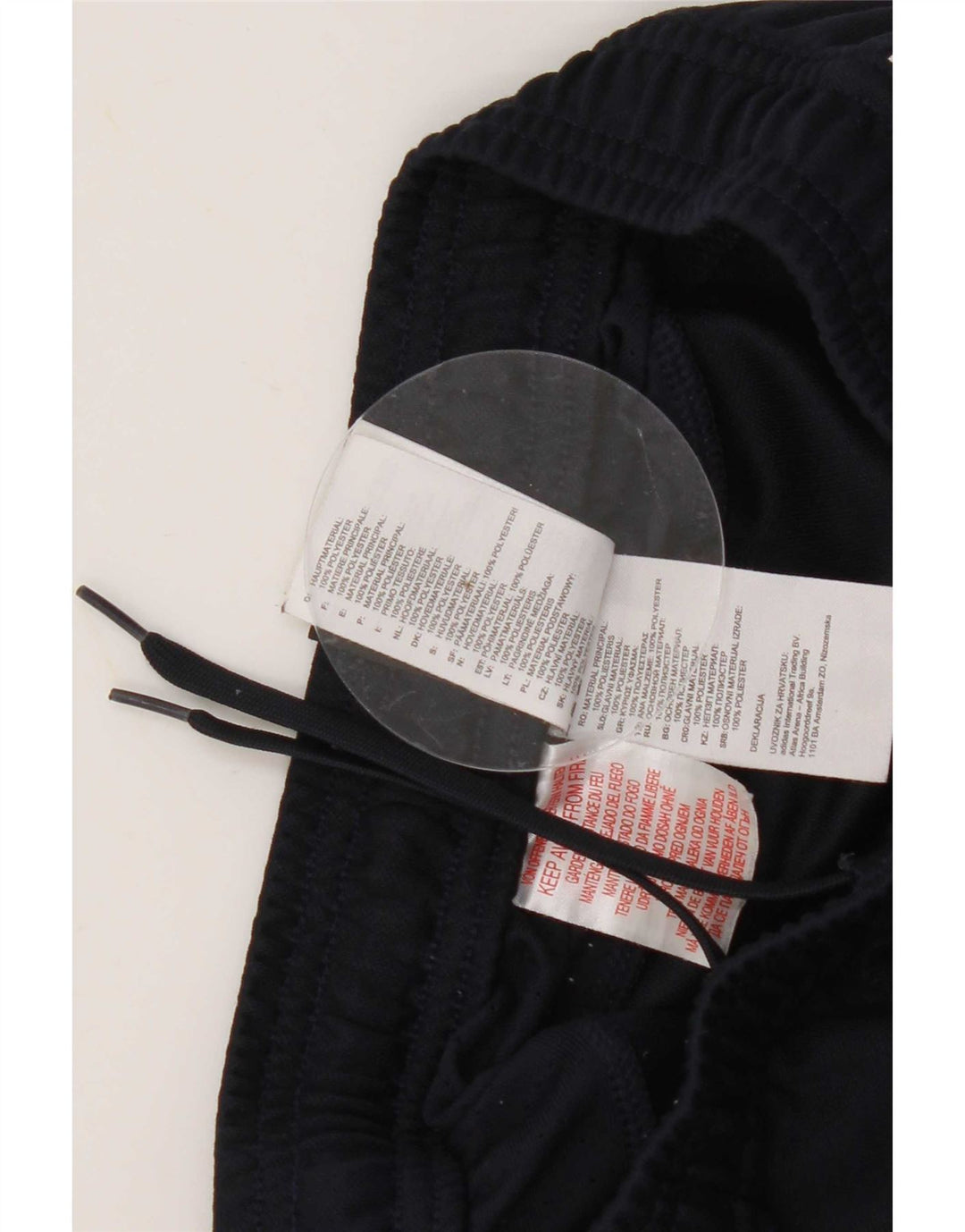 Adidas Boys Tracksuit Trousers 13-14 Years Navy Blue Polyester