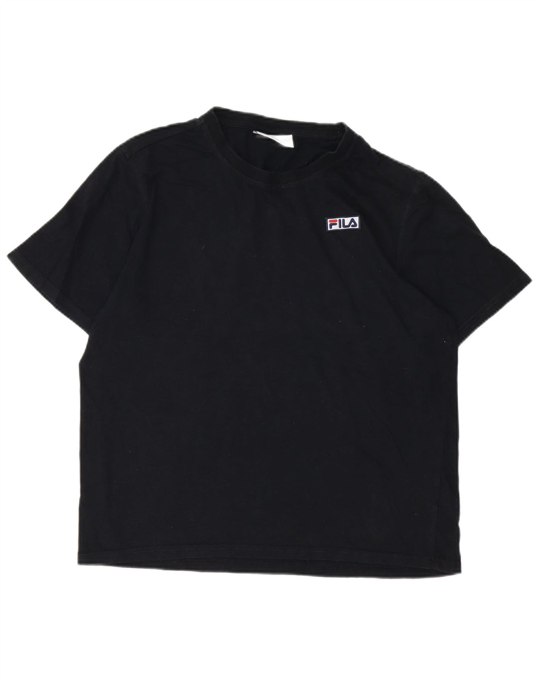FILA Womens T-Shirt Top Large Black Cotton