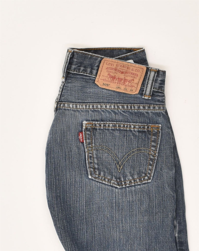 LEVI'S Boys 505 Straight Jeans 9-10 Years W25 L25 Blue Cotton | Vintage Levi's | Thrift | Second-Hand Levi's | Used Clothing | Messina Hembry 