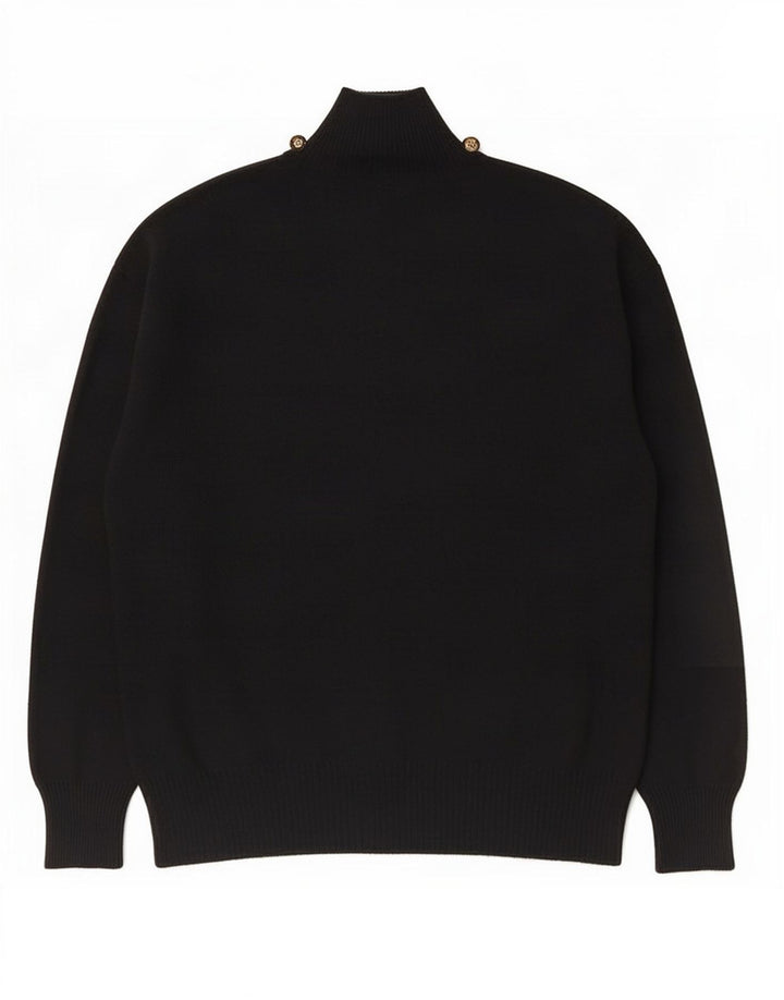 Marks & Spencer Womens Turtle Neck Jumper Sweater UK 12 Medium Black