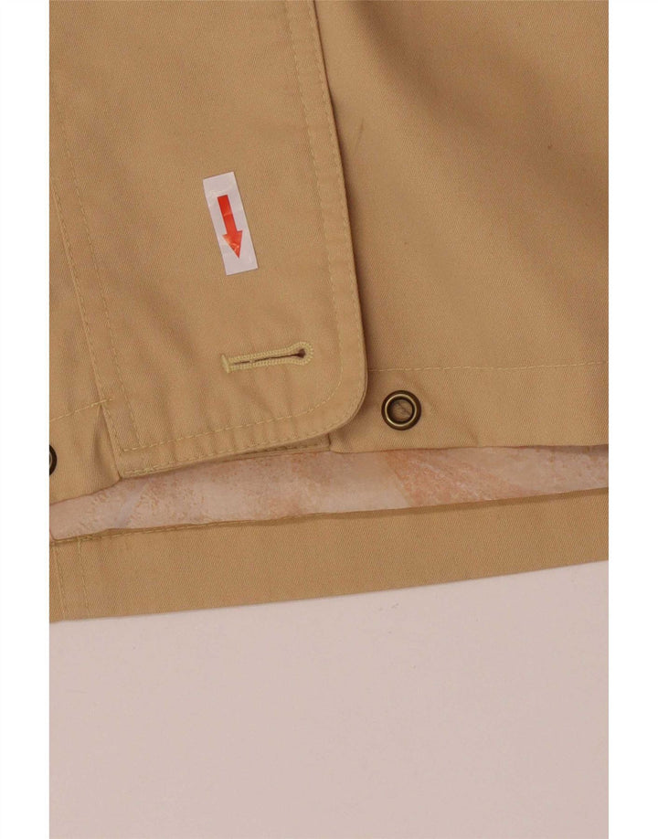 Vintage Womens 3 Button Blazer Jacket EU 42 Large Beige Polyester