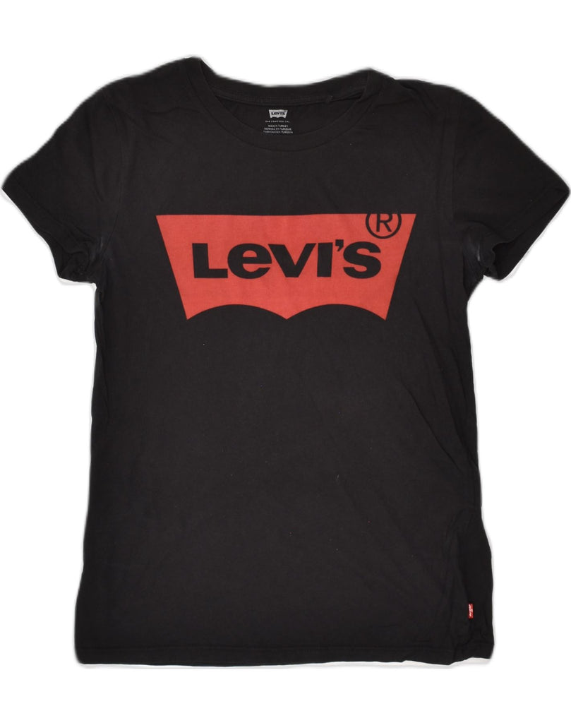 LEVI'S Mens Graphic T-Shirt Top Small Black Cotton | Vintage Levi's | Thrift | Second-Hand Levi's | Used Clothing | Messina Hembry 