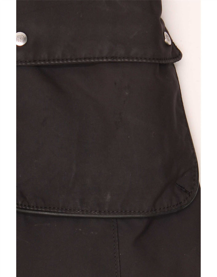 Henry Cottons Womens Overcoat IT 40 Small Black Polyester
