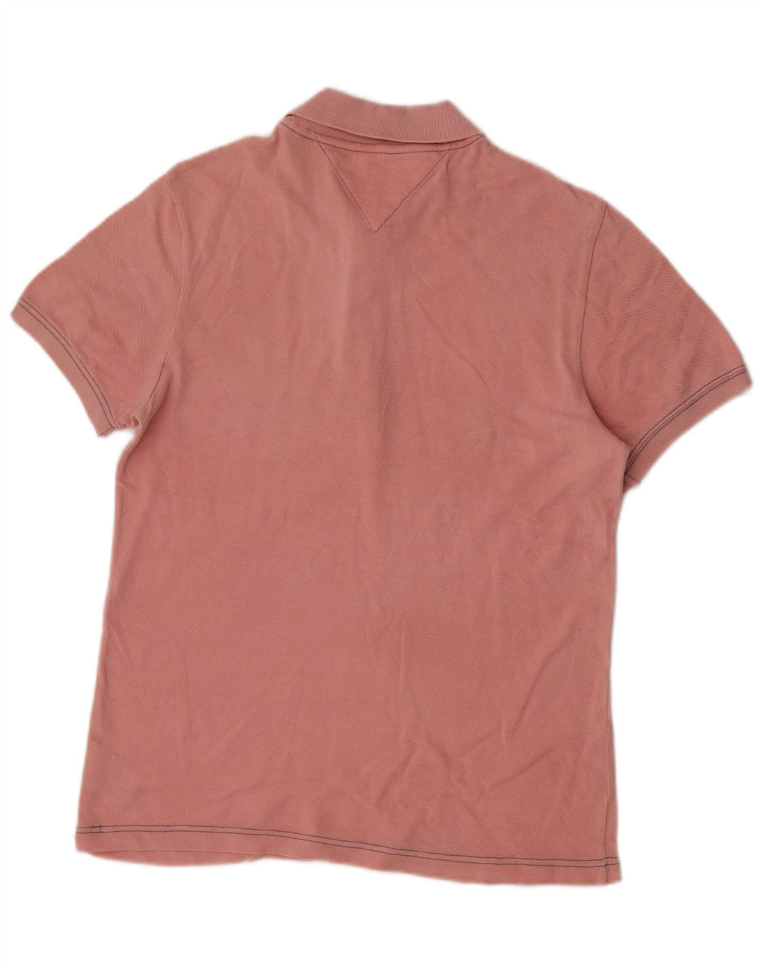 Tommy Hilfiger Mens Polo Shirt Medium Pink Cotton