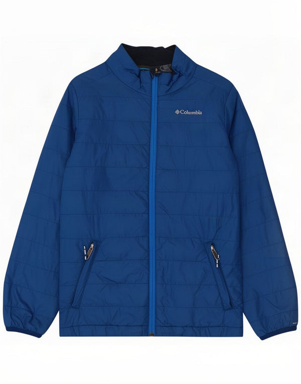 Columbia Womens Padded Jacket UK 14 Large Blue Nylon