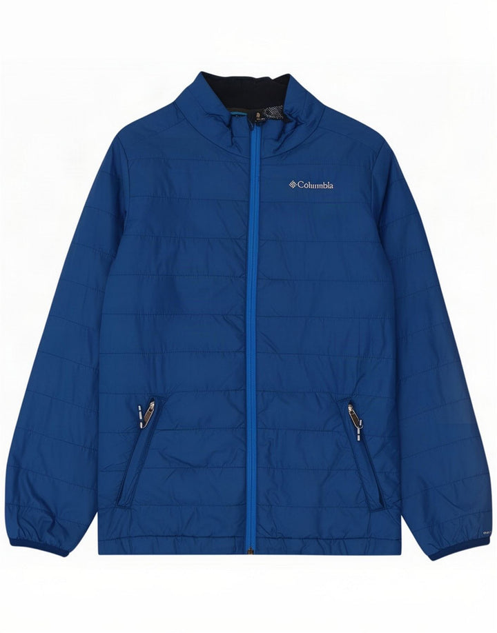 Columbia Womens Padded Jacket UK 14 Large Blue Nylon