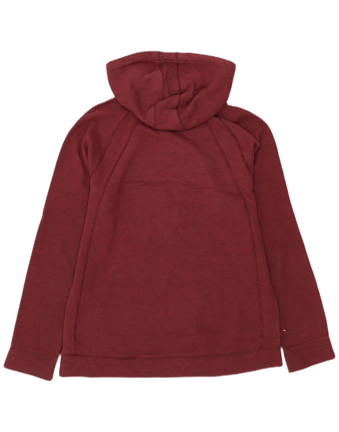 JORDAN Mens Hoodie Jumper Large Maroon Cotton