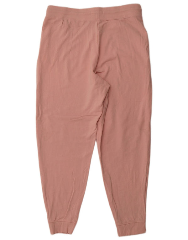 MARKS & SPENCER Womens Tracksuit Trousers Joggers UK 16 Large  Pink Cotton