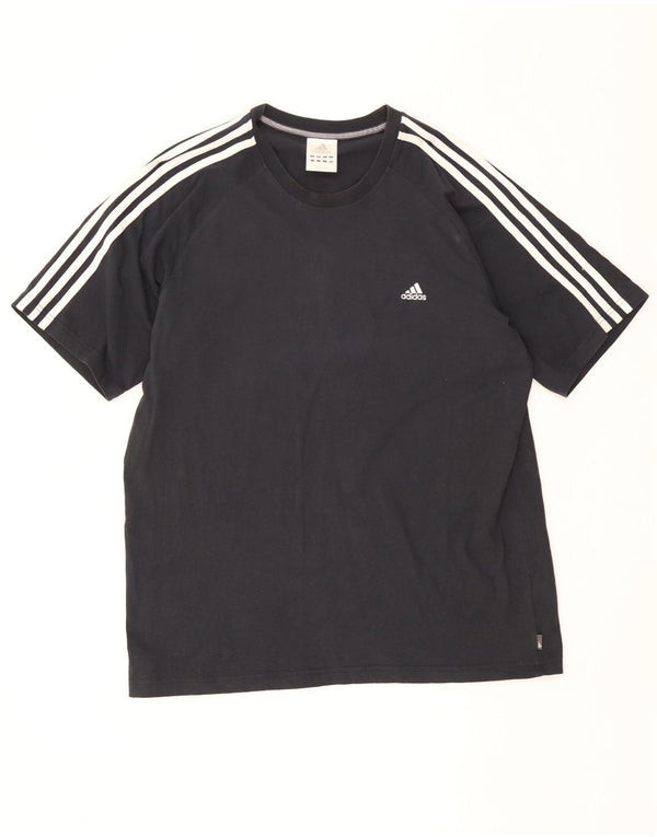 Adidas Mens T-Shirt Top XL Navy Blue Cotton