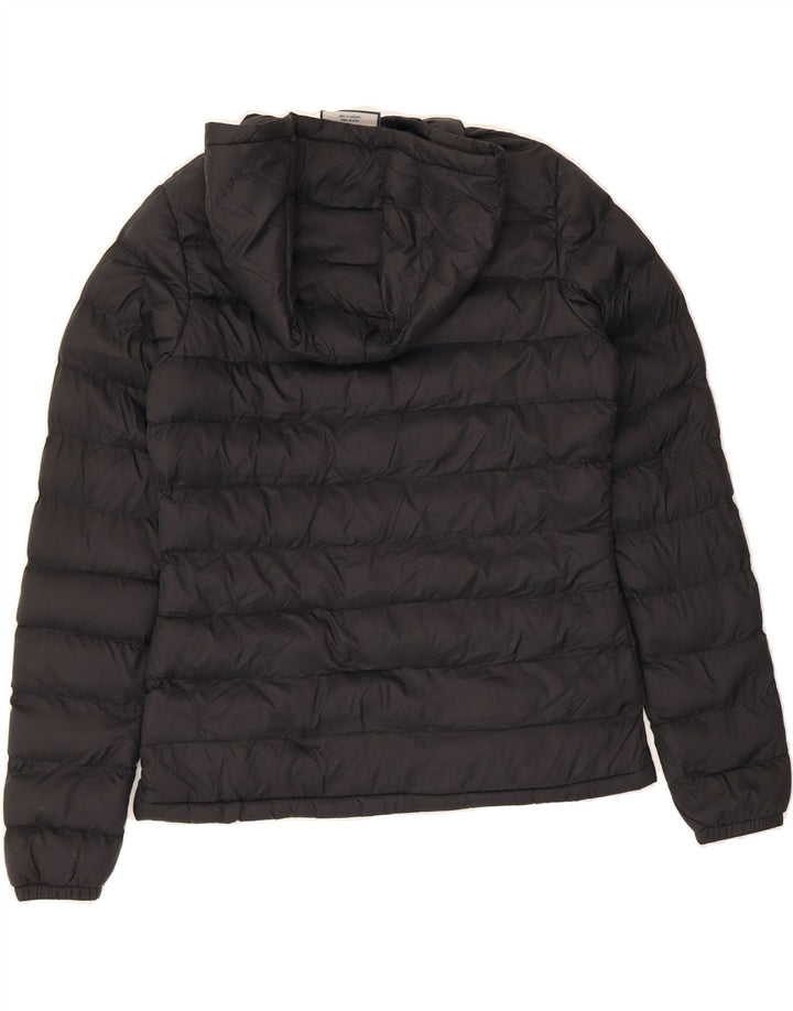MOUNTAIN WAREHOUSE Womens Hooded Padded Jacket UK 10 Small Black Nylon Vintage Mountain Warehouse and Second-Hand Mountain Warehouse from Messina Hembry 