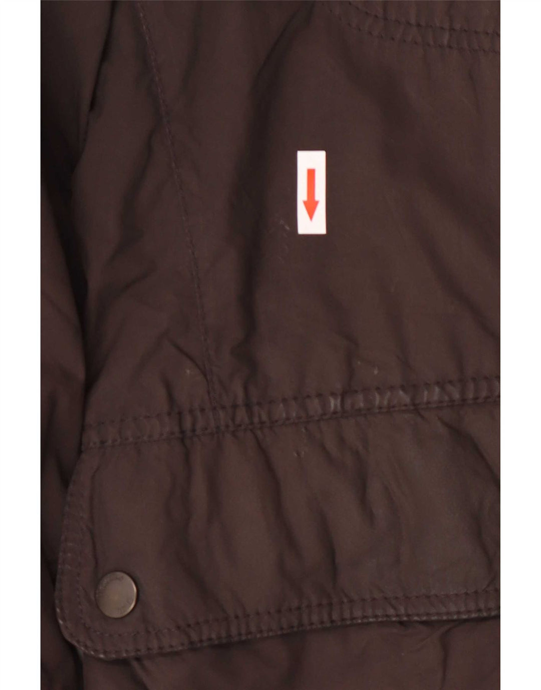 Massimo Dutti Mens Padded Jacket Large Brown Polyester