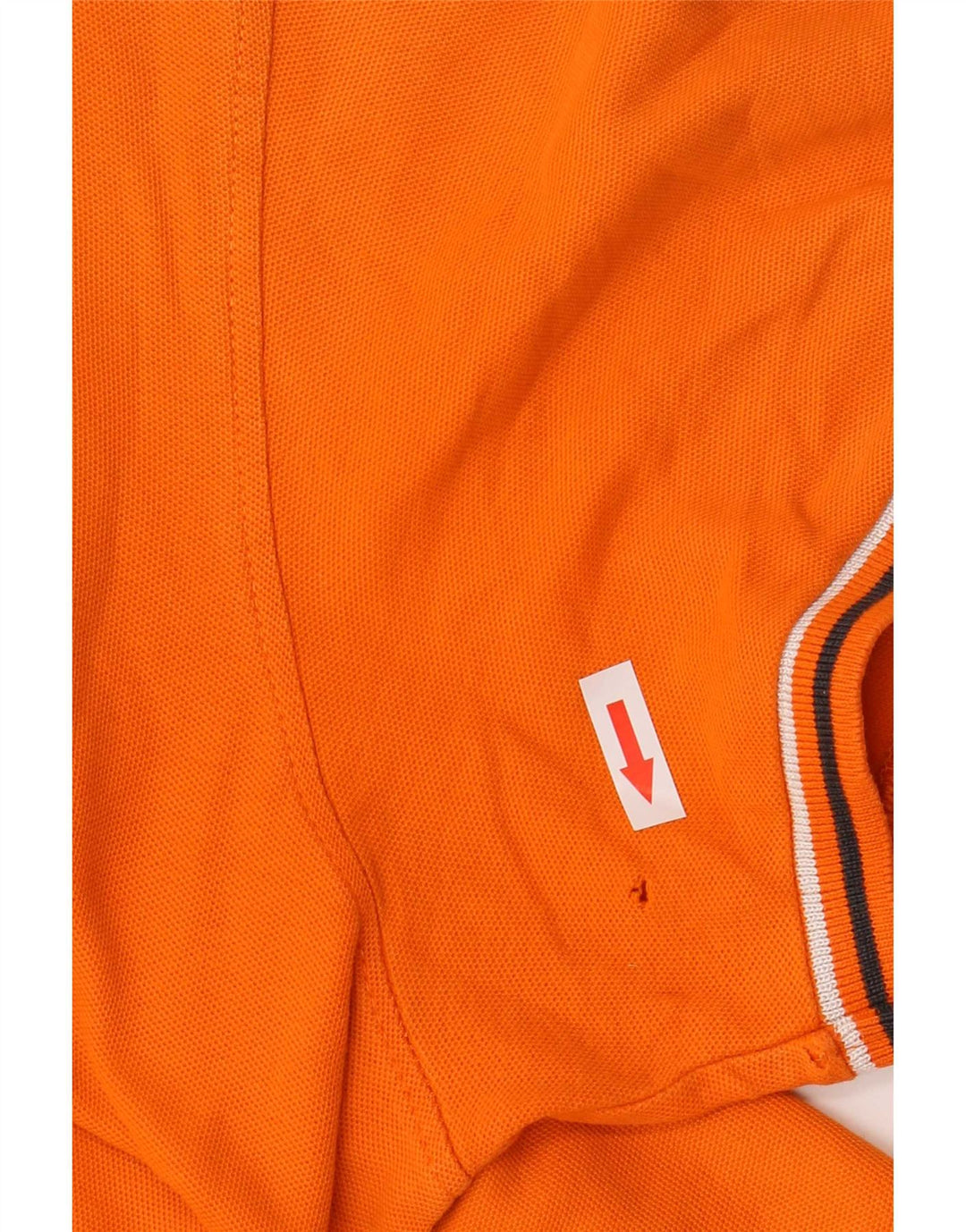Lotto Mens Polo Shirt 3XL Orange Striped