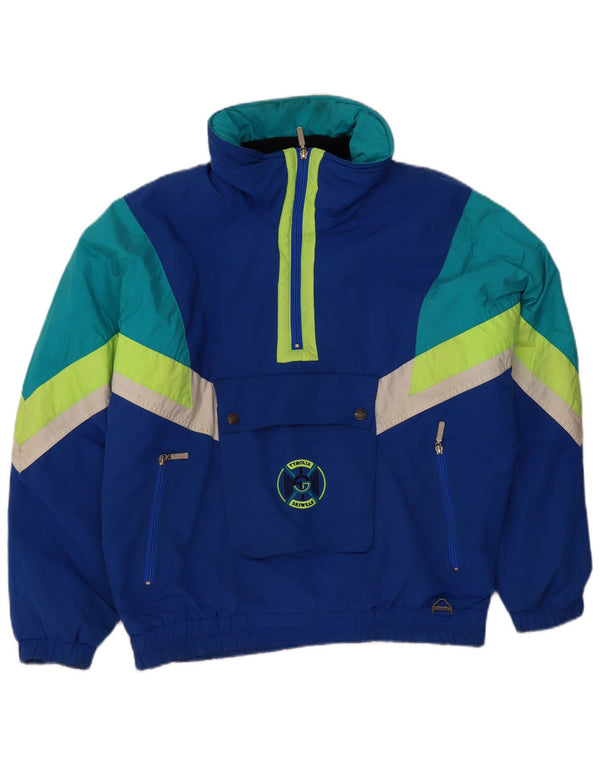 Tyrolia Mens Pullover Ski Jacket UK 40 Large Blue Colourblock Polyester