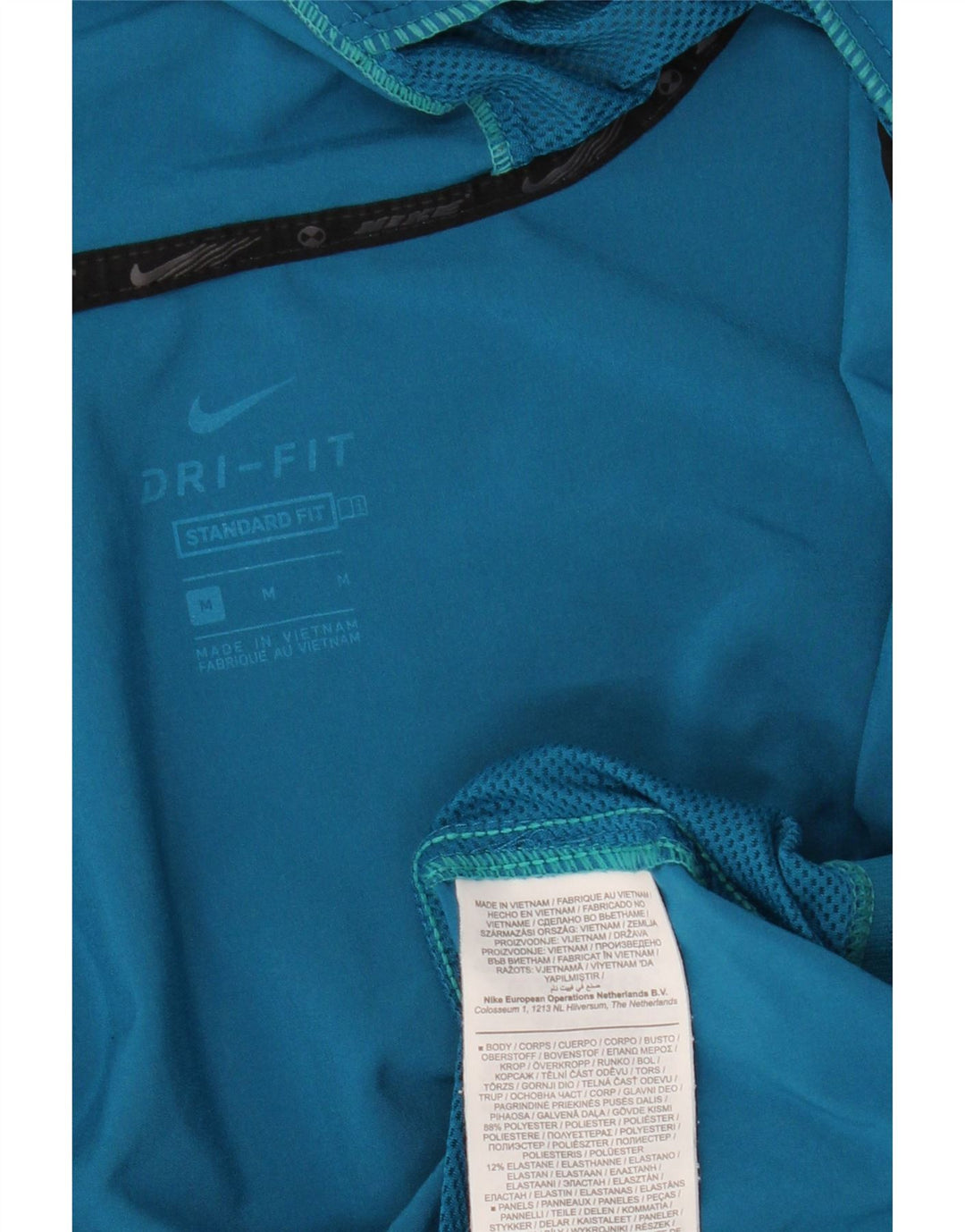 NIKE Mens Dri Fit Graphic Standard Fit Tracksuit Top Jacket Medium Blue