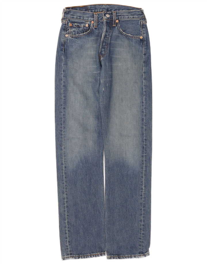 Levi's Mens 501 Distressed Straight Jeans W27 L32 Blue Cotton