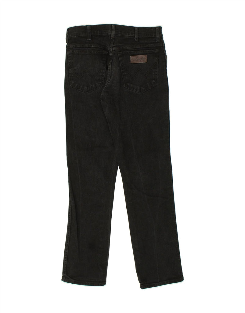 WRANGLER Mens Texas Stretch Slim Jeans W33 L34  Black Cotton | Vintage Wrangler | Thrift | Second-Hand Wrangler | Used Clothing | Messina Hembry 