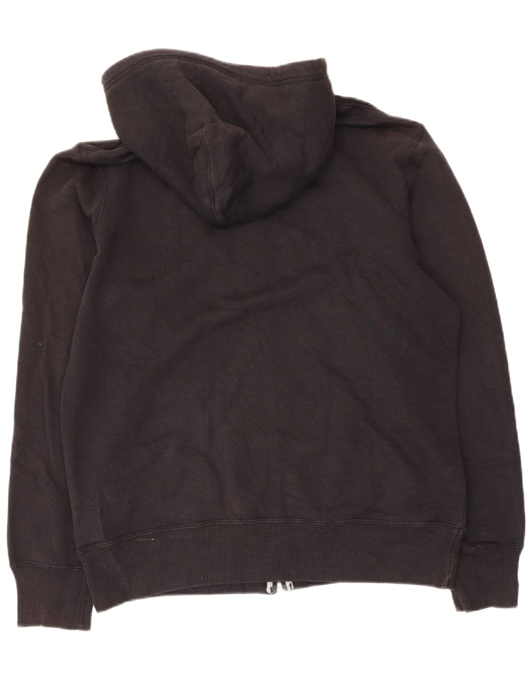 Nike Mens Zip Hoodie Sweater Medium Black Cotton