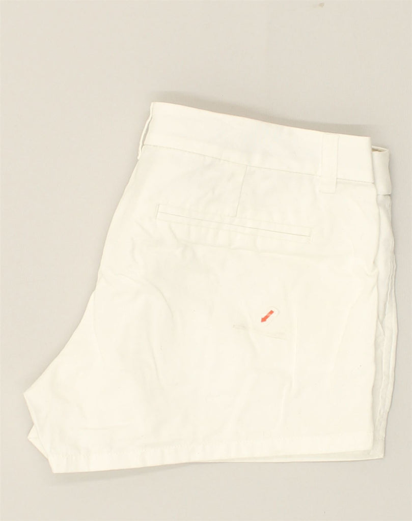 J. CREW Womens Chino Shorts US 4 Small W30  White Cotton | Vintage J. Crew | Thrift | Second-Hand J. Crew | Used Clothing | Messina Hembry 