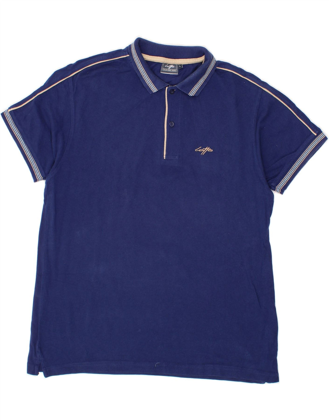 LOTTO Mens Polo Shirt Large Navy Blue Vintage Lotto and Second-Hand Lotto from Messina Hembry 