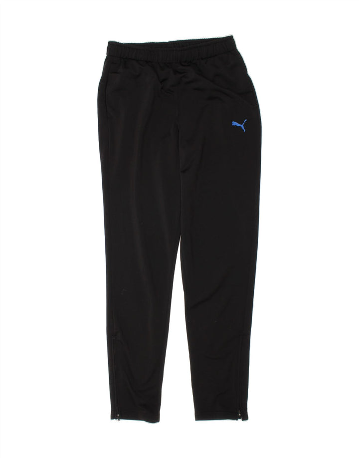 PUMA Boys Tracksuit Trousers 13-14 Years  XL Black Polyester Vintage Puma and Second-Hand Puma from Messina Hembry 