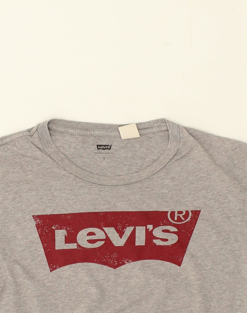 LEVI'S Mens Graphic T-Shirt Top Small Grey Cotton | Vintage Levi's | Thrift | Second-Hand Levi's | Used Clothing | Messina Hembry 