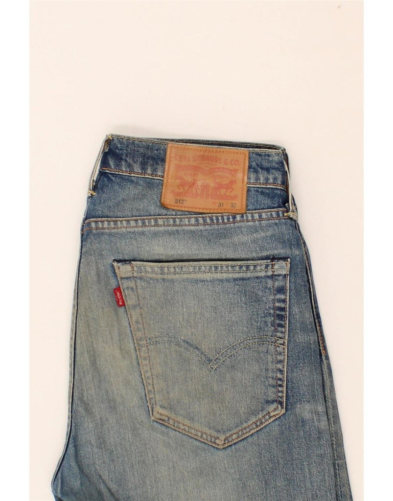 LEVI'S Mens 512 Slim Tapered Jeans W31 L32 Blue Cotton Vintage Levi's and Second-Hand Levi's from Messina Hembry 