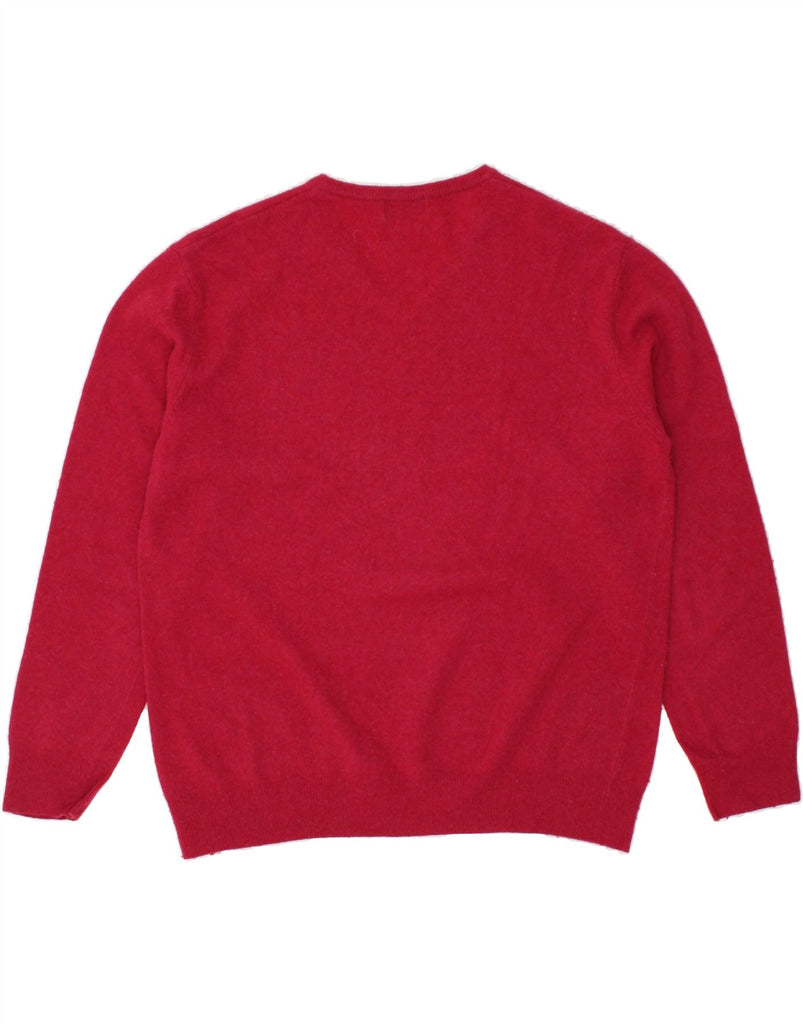 KAPPA Mens V-Neck Jumper Sweater XL Red Lambswool | Vintage Kappa | Thrift | Second-Hand Kappa | Used Clothing | Messina Hembry 