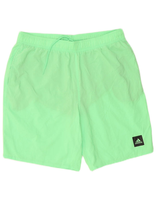 Adidas Mens Swimming Shorts Large Green Polyester