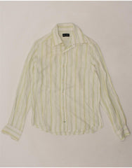 MASSIMO DUTTI Mens Shirt Small Green Striped