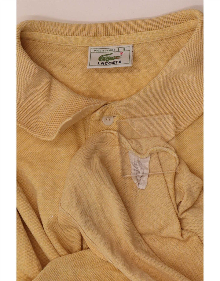 Lacoste Mens Polo Shirt Size 5 Large Yellow Cotton