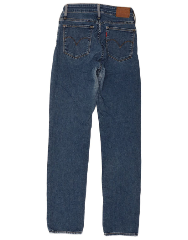 Levi's Womens 712 Slim Jeans W26 L30 Blue Cotton