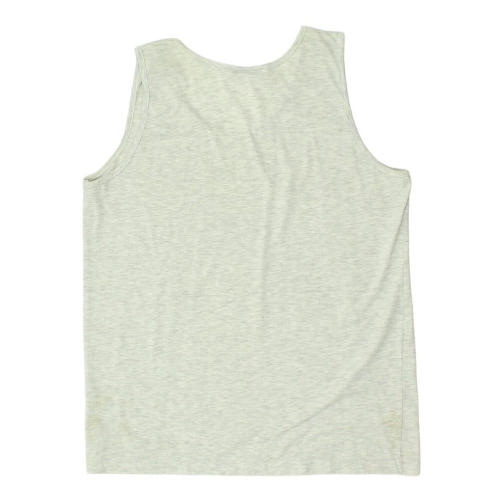 Reebok Basketball Mens Grey Tank Top Vest | Vintage 90s Sportswear VTG | Vintage Messina Hembry | Thrift | Second-Hand Messina Hembry | Used Clothing | Messina Hembry 