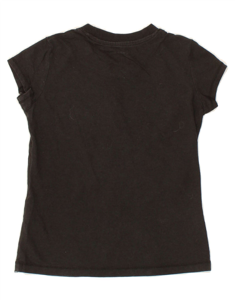 CHAMPION Girls Graphic T-Shirt Top 7-8 Years Black Cotton Vintage Champion and Second-Hand Champion from Messina Hembry 