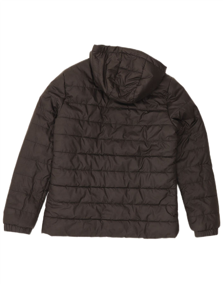 PUMA Womens Hooded Padded Jacket UK 10 Small Black Polyester