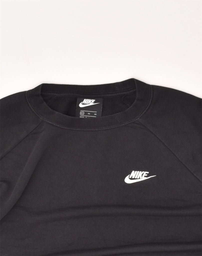 NIKE Womens Sweatshirt Jumper UK 18 XL Black Cotton | Vintage Nike | Thrift | Second-Hand Nike | Used Clothing | Messina Hembry 