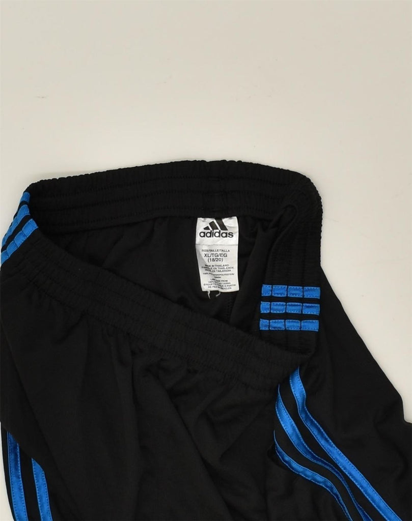 ADIDAS Boys Sport Shorts 15-16 Years XL Black Polyester | Vintage Adidas | Thrift | Second-Hand Adidas | Used Clothing | Messina Hembry 